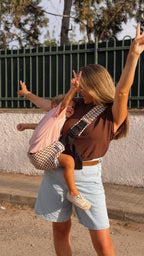 Kidoo Baby Carrier – Chocolate Check